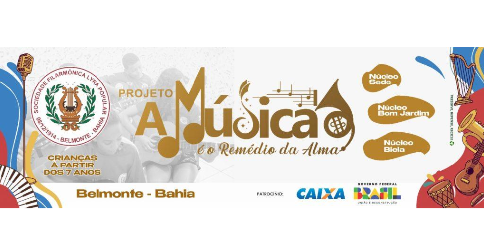 “A Música é o Remédio da Alma”: Iniciativa Sociocultural da Filarmônica Lyra Popular chega ao Bairro da Biela.