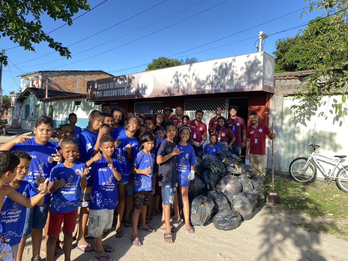 Filarmônica Lyra Popular de Belmonte Mobiliza Comunidade para o Dia Mundial da Limpeza.