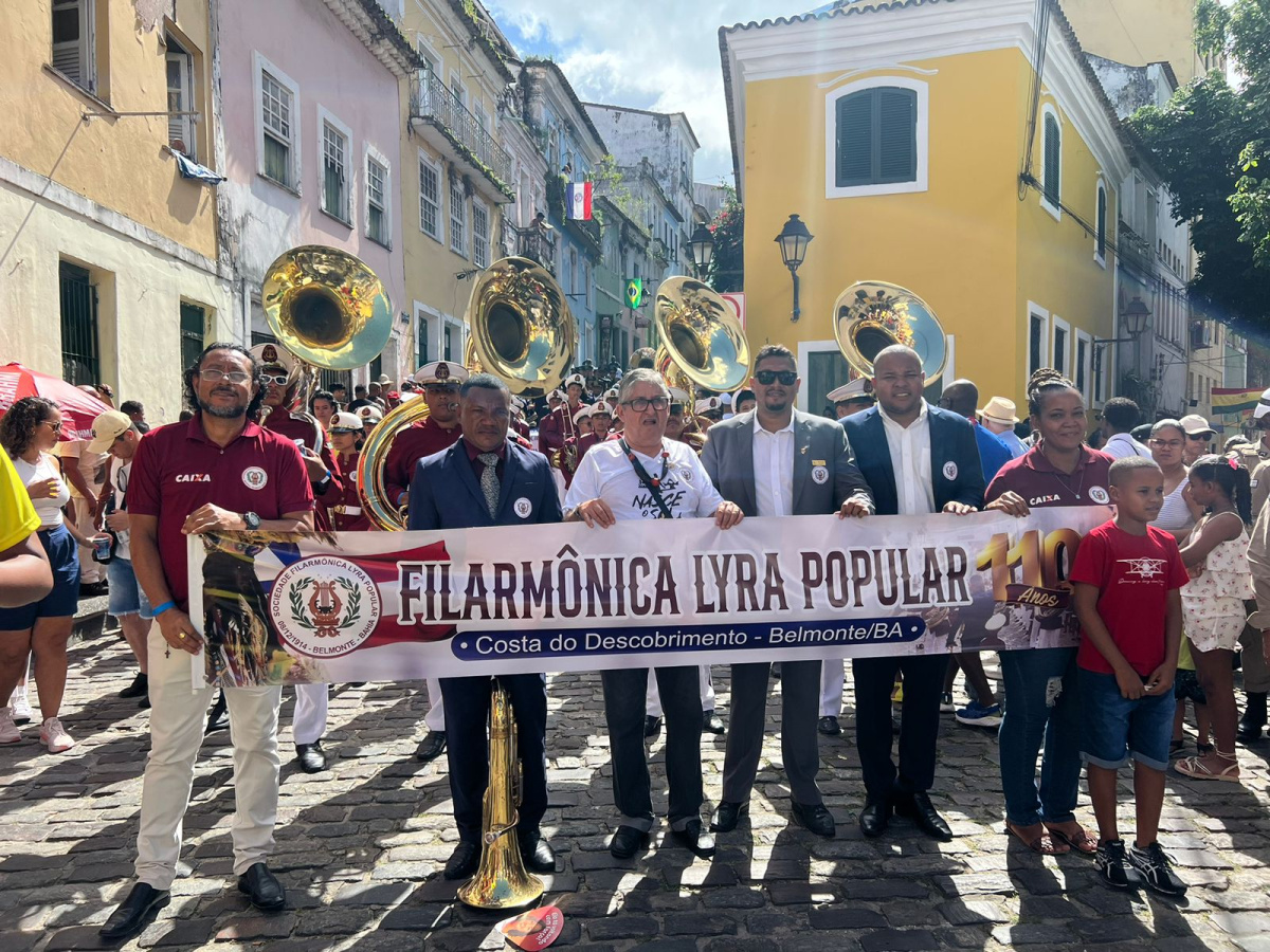 Filarmônica Lyra Popular de Belmonte brilha na Capital Baiana.